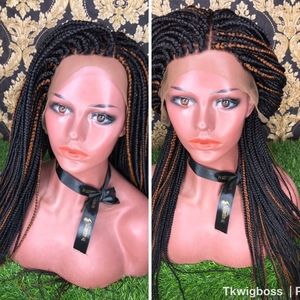 Lace front braided wig